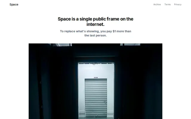 I Built a $1 Escalating Internet Billboard – Called Space