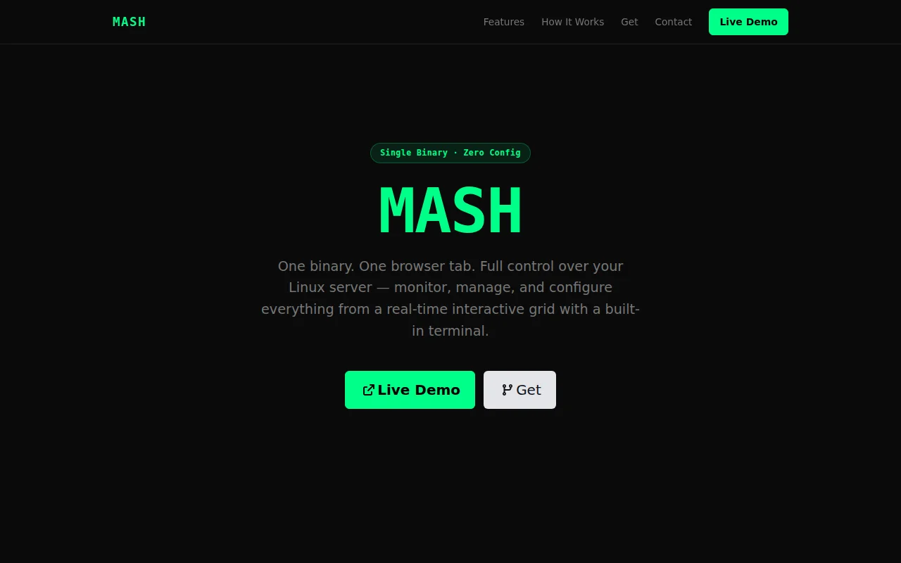 mash – graphical remote browser shell