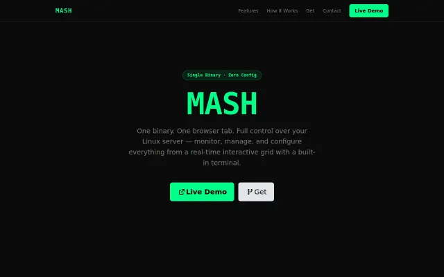 mash – graphical remote browser shell