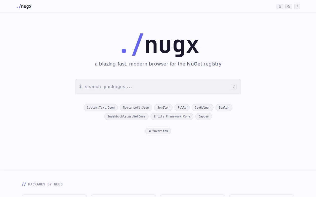 Nugx.org – A Fresh Nuget Experience