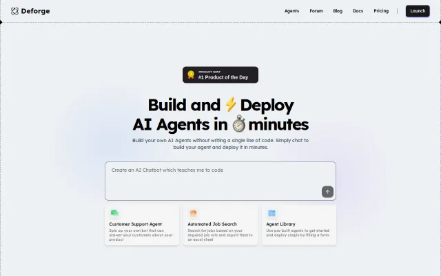 Deforge – Canva for AI Agents