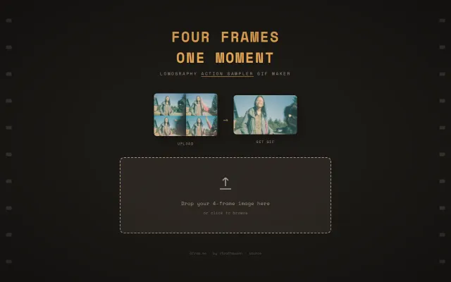 Lomography action sampler GIF creator