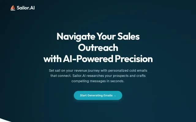 Sailor.ai – source-backed personalized outbound emails