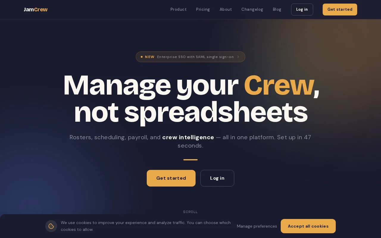 JamCrew – 868 tests, 91% coverage on a pre-revenue crew management SaaS