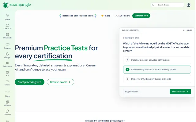 ExamJungle – AI-driven exam simulators for IT certifications