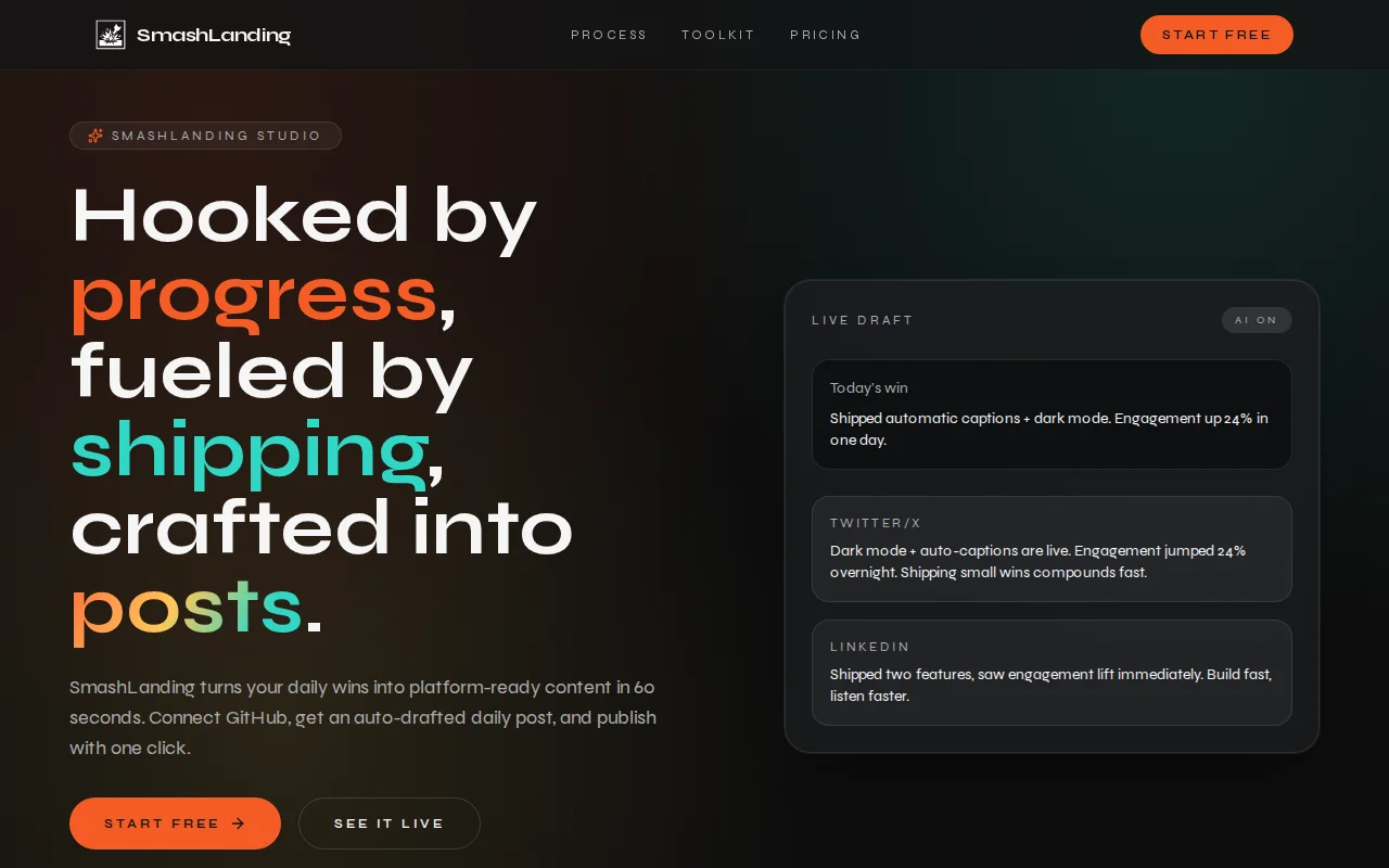 Built a tool that turns your GitHub commits into build-in-public posts