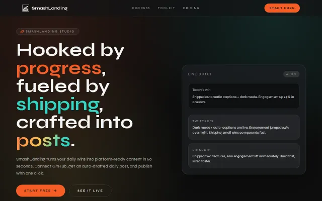 Built a tool that turns your GitHub commits into build-in-public posts