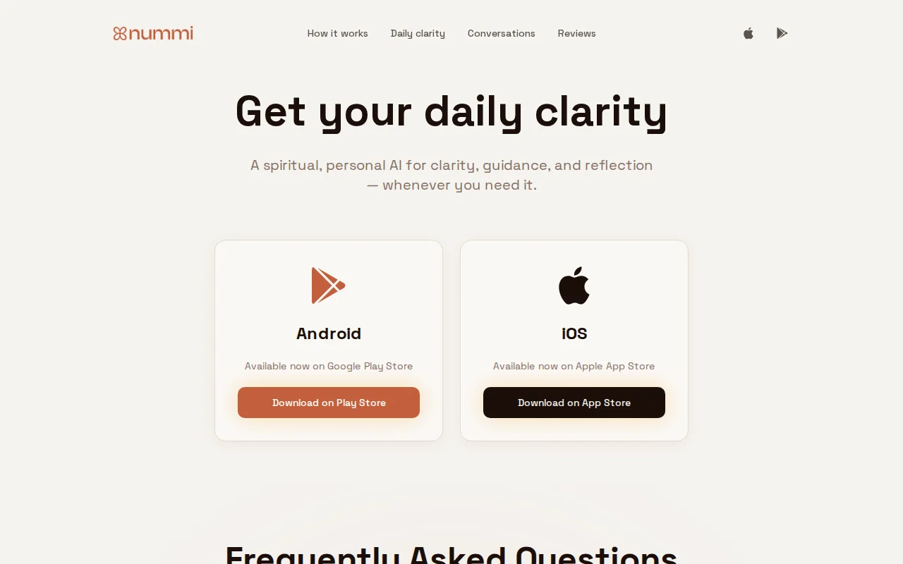 Nummi – AI companion with memory and daily guidance