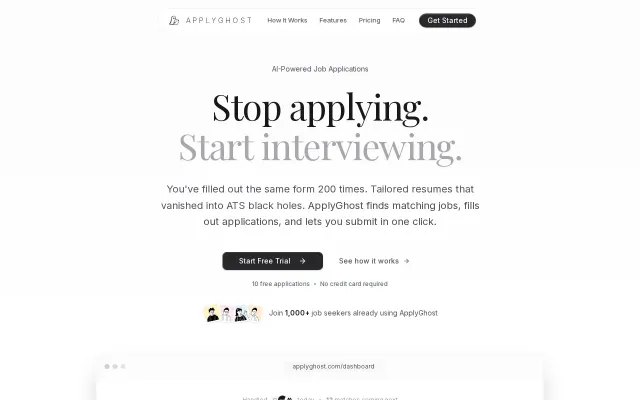 ApplyGhost – Auto-apply to jobs with quality, not quantity