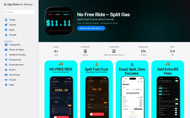No Free Ride – Split Gas Bills with Friends