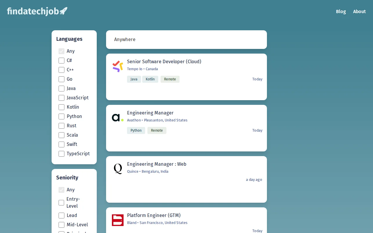 findatechjob.dev – fed up with LinkedIn spam so built a job board