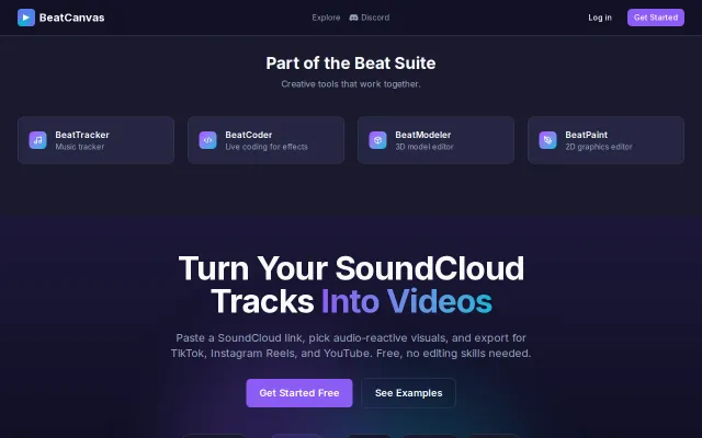 BeatCanvas – A browser-based demoscene visualizer for SoundCloud