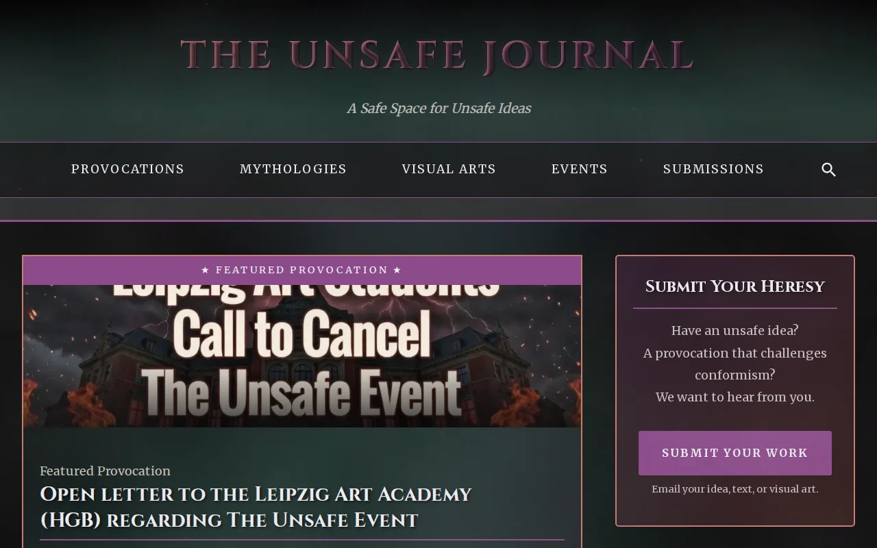Cosmic horror newspaper engine for an Amsterdam art collective