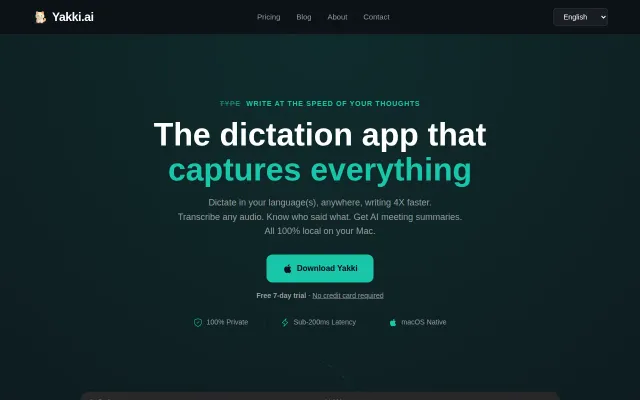 Yakki.ai – Say it. Ship it. Increase your output with your voice