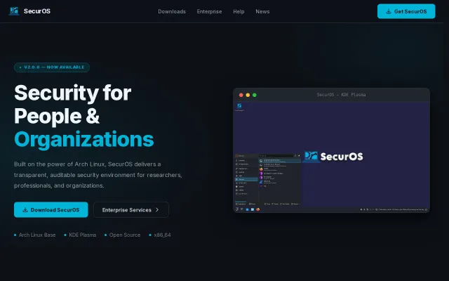 Securos – Security-focused platform with hardened architecture