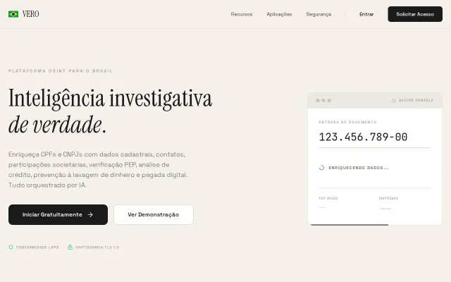 AI powered platform for Brazilian due diligence