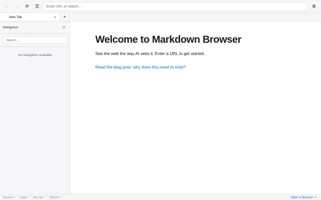 Markdown Browser – See the Web the Way AI Sees It