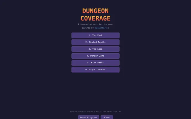 Dungeon Coverage – Unit testing as a dungeon crawler