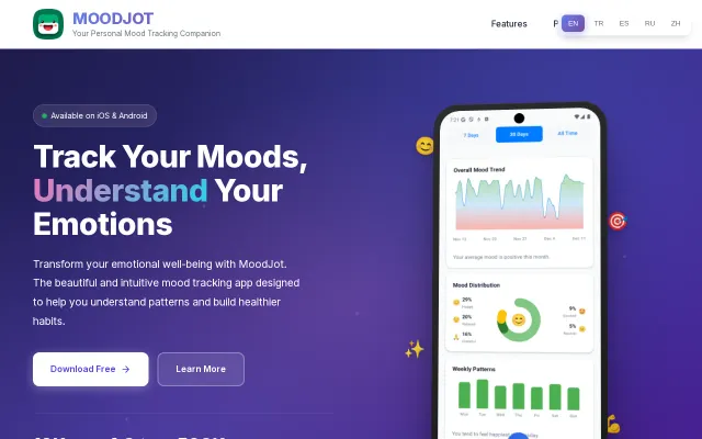 MoodJot – Mood tracker mobile app with community feed, built with KMP