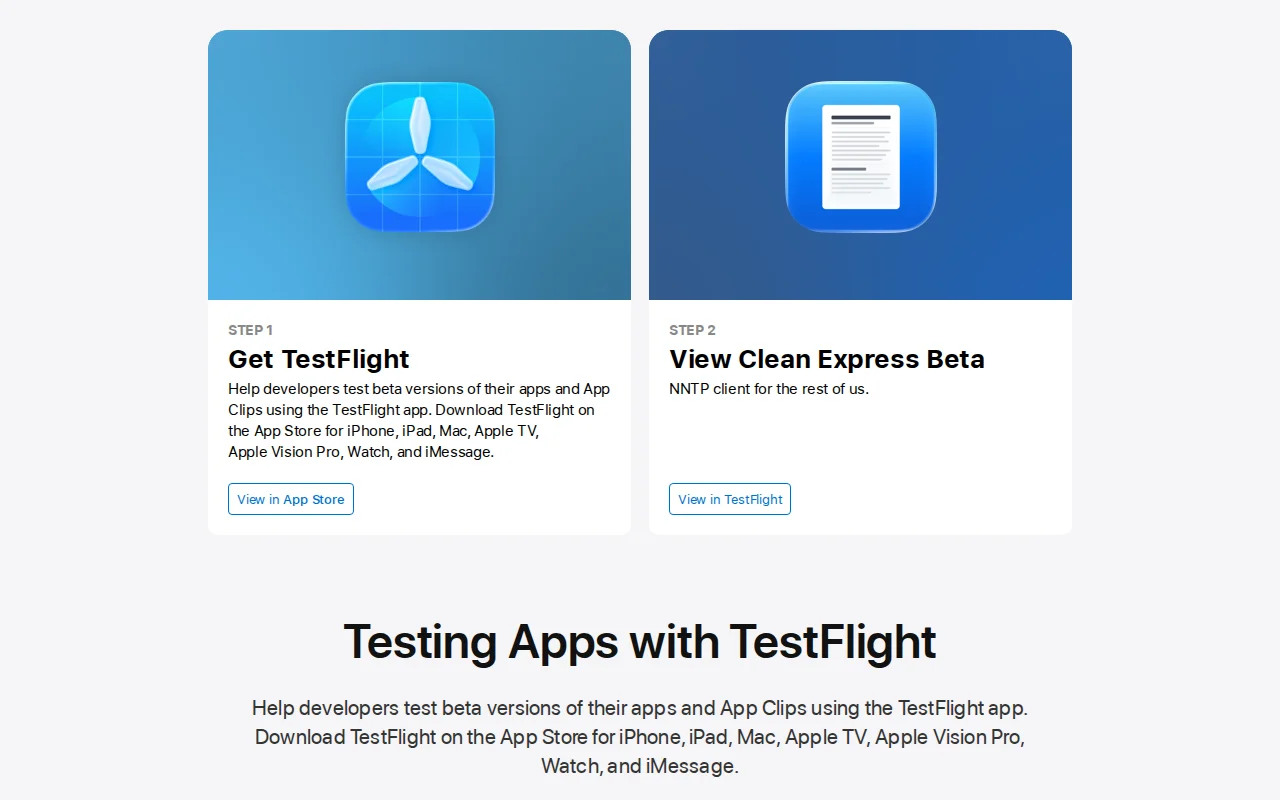 Clean Express – a native NNTP/Usenet client for iOS/macOS/visionOS