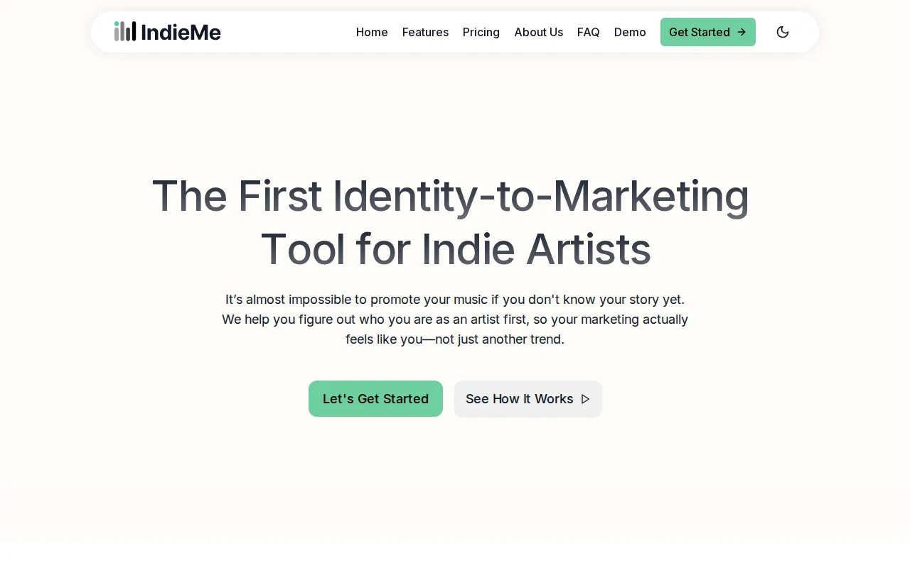 IndieMe – AI for building music artist identity and release strategy