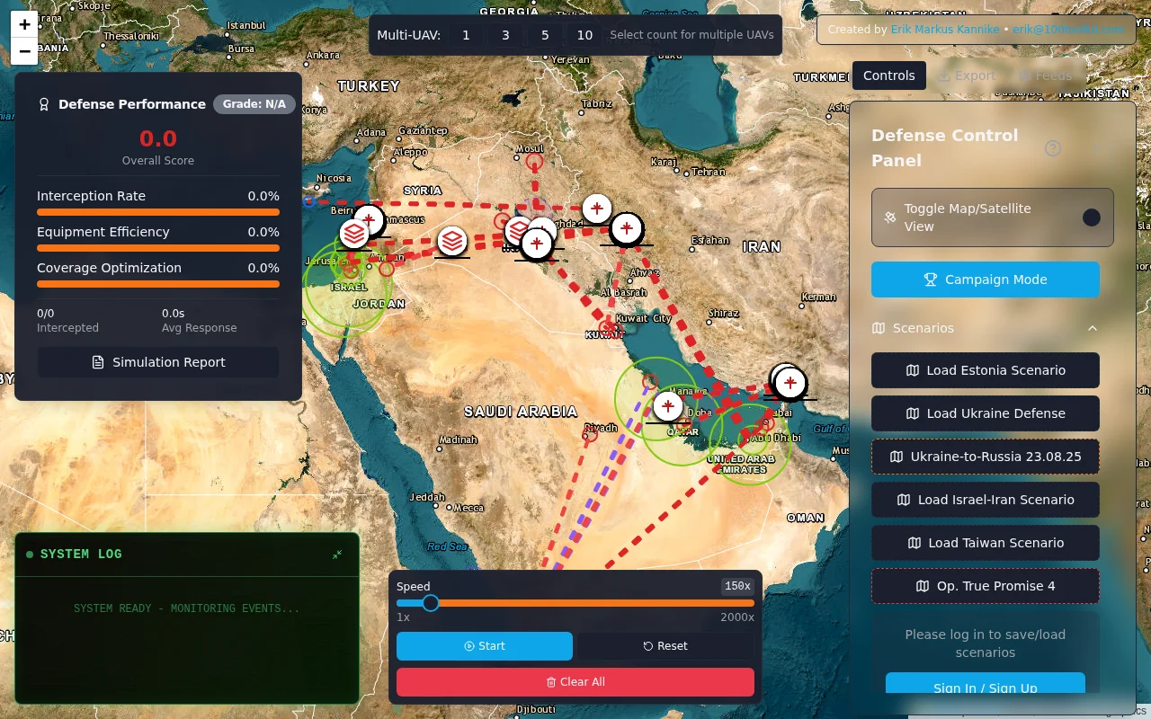 I simulated 1200 Iranian missiles attacking air defences in a browser