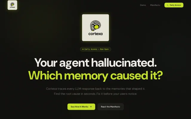 Cortexa – Bloomberg terminal for agentic memory