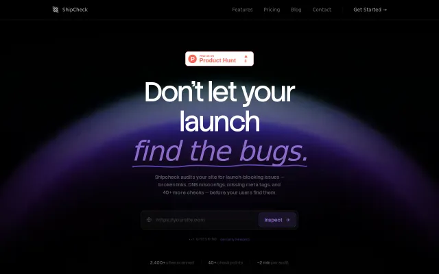 Shipcheck – Pre-launch audit tool for SaaS founders