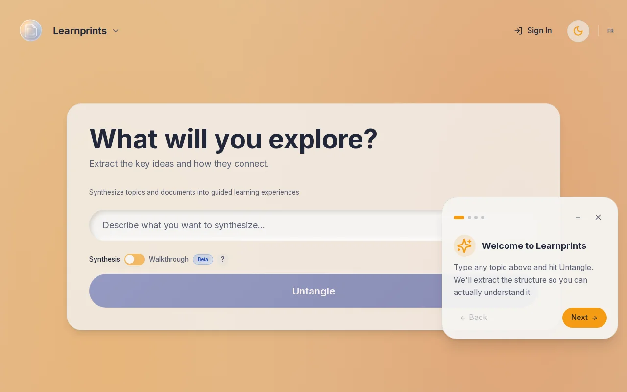 Learnprints – a full learning OS I built solo on nights and weekends