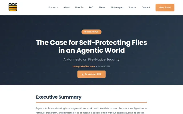 Self-Protecting Files for the Agentic Era