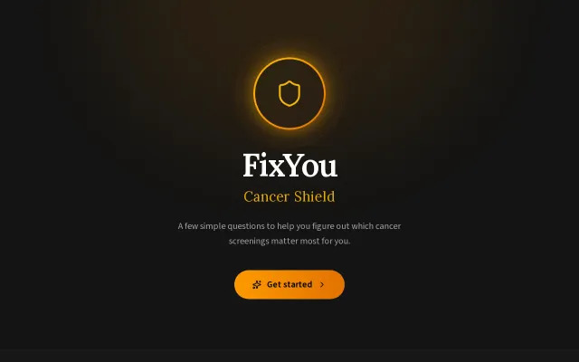 FixYou – AI tool that tells you which cancer screenings you need