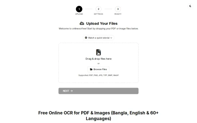 Online OCR Free – Batch OCR UI for Tesseract, Gemini and OpenRouter
