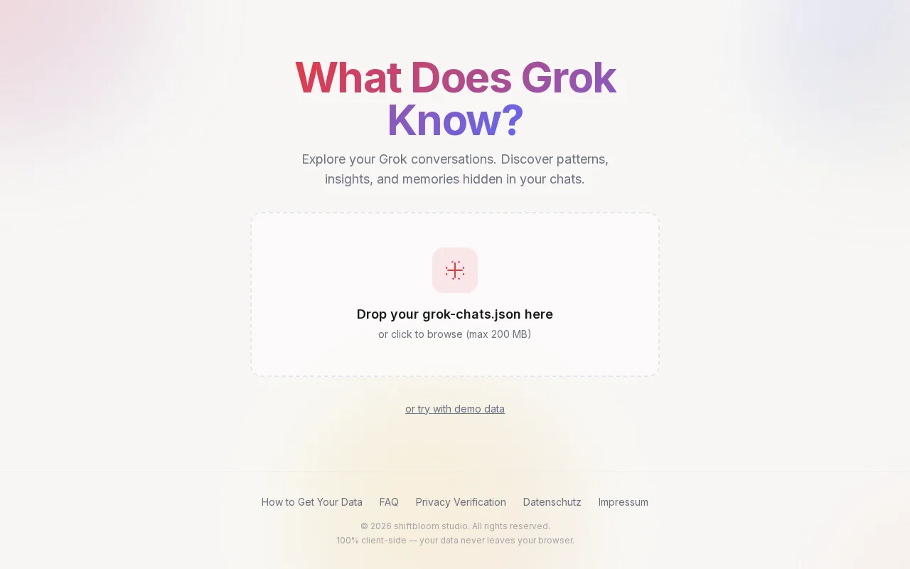 Grok Brain – Turn your Grok data into a private 3D brain visualization
