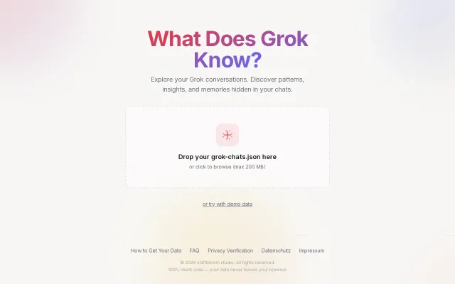 Grok Brain – Turn your Grok data into a private 3D brain visualization