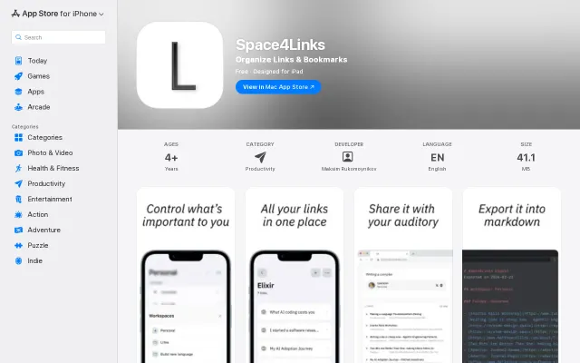 Read it later" links only (iOs app)