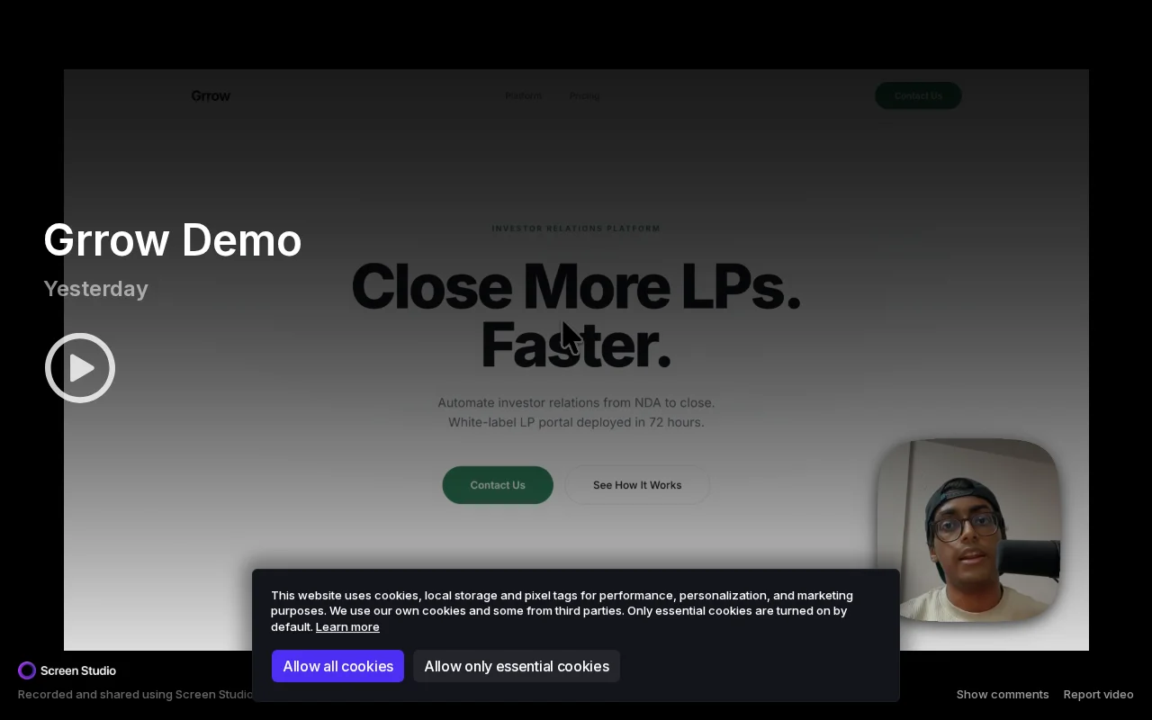 Grrow – NDA to wire in one platform for PE funds and family offices