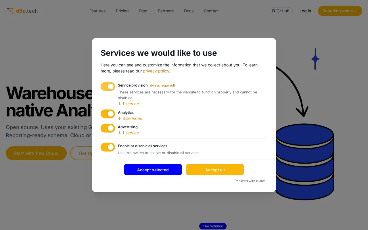 D8a.tech – Open-source GA4 pipeline to BigQuery, ClickHouse and more