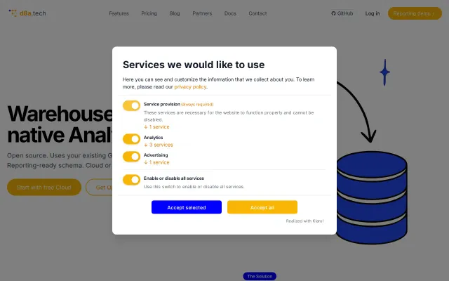 D8a.tech – Open-source GA4 pipeline to BigQuery, ClickHouse and more