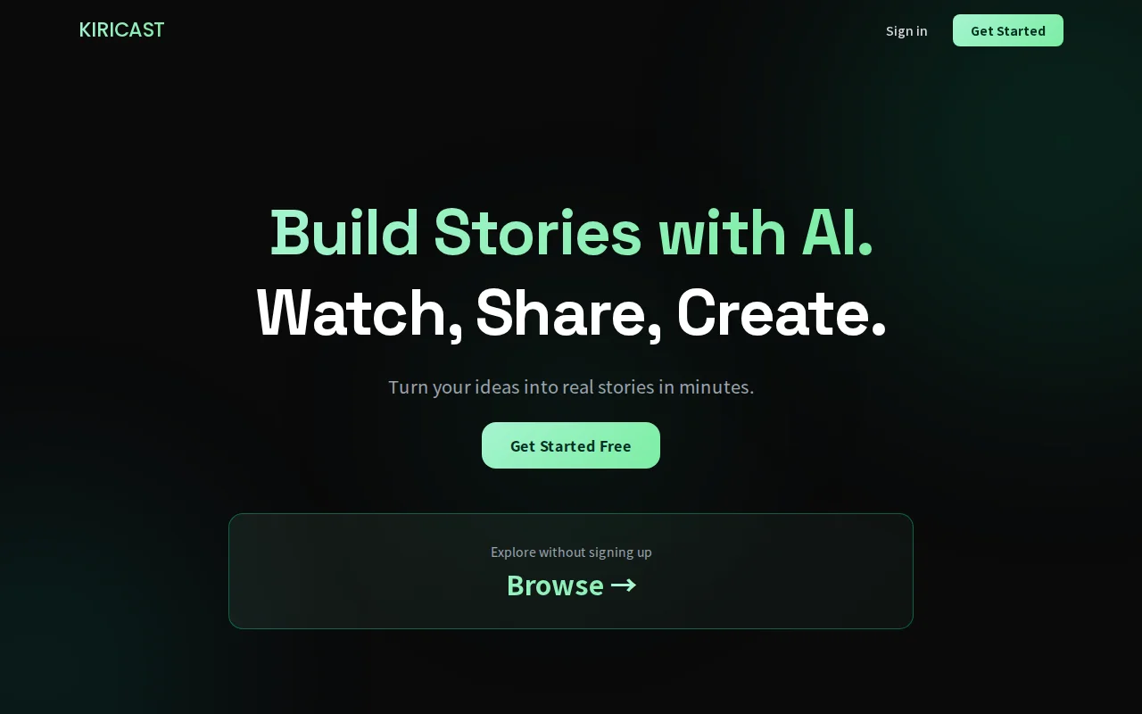 I built a mobile-web AI series generator
