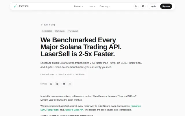 I benchmarked every major Solana trading API (open-source)