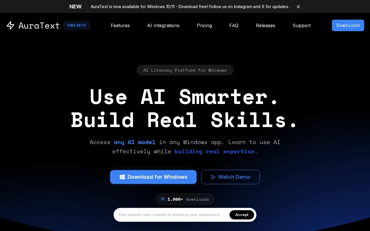 AuraText – Like Grammarly for AI prompts, works in every Windows app