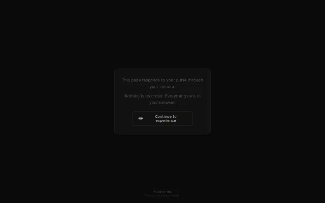A weird thing that detects your pulse from the browser video