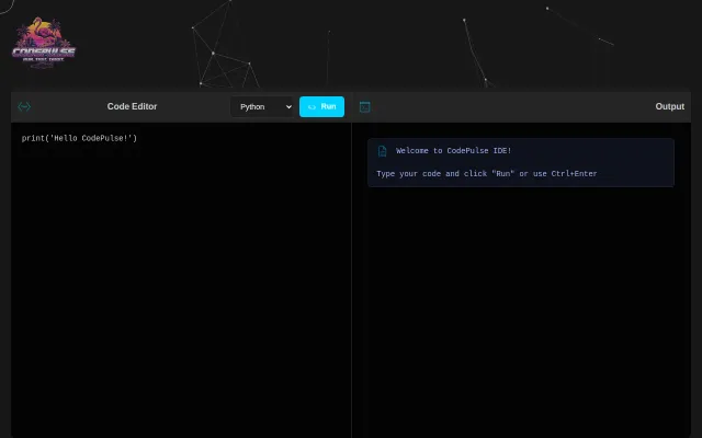 CodePulse – Minimalist Online IDE Built with Vanilla JavaScript/Fastify