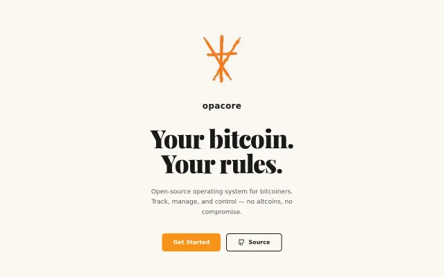 Opacore – free Bitcoin tax reports and open-source portfolio OS (MIT)