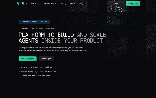 Calljmp – Build AI agents that survive server restarts and API timeouts