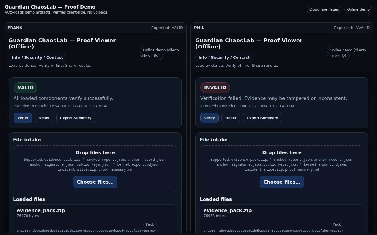 I built a tamper-evident evidence system for AI agents