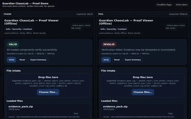 I built a tamper-evident evidence system for AI agents