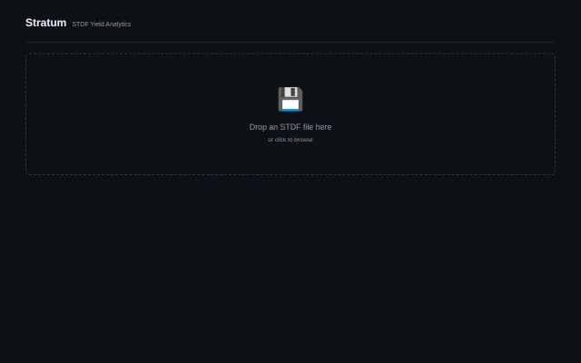 STDF yield analytics in the browser, data never leaves your machine