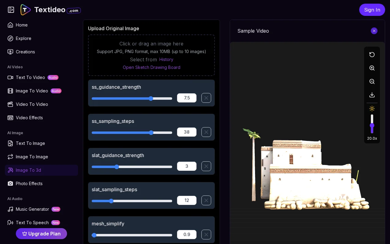Textideo – Generate video, audio, and 3D assets in one timeline