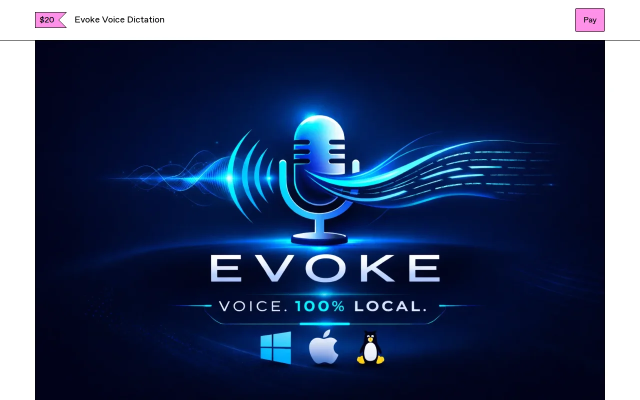100% local speech dictation app with wakeword detection